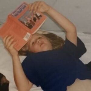 Susanne reading at age of 10