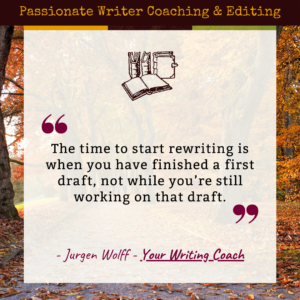 Jurgen Wolff Writing Coach first draft